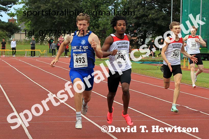 200 metres, 2023 NEGP 4 Monkton, Wed., July 12th.  Photo: David T. Hewitson/Sports for All Pics